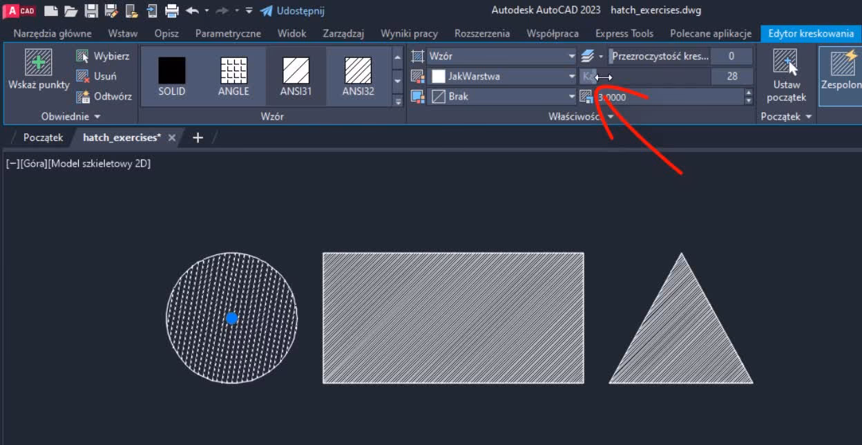 Jak wykonać kreskowanie obrazu w programie AutoCAD?