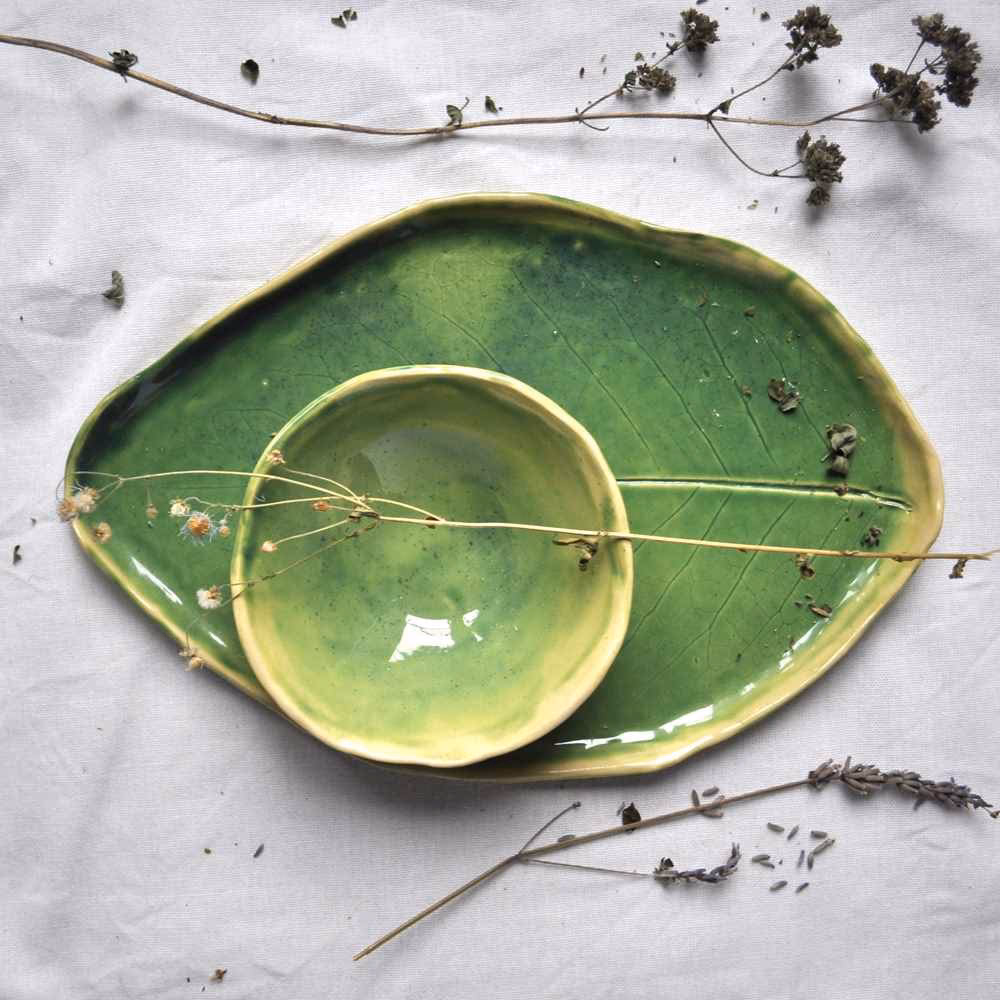 Jak wtłoczyć liście w ceramikę?