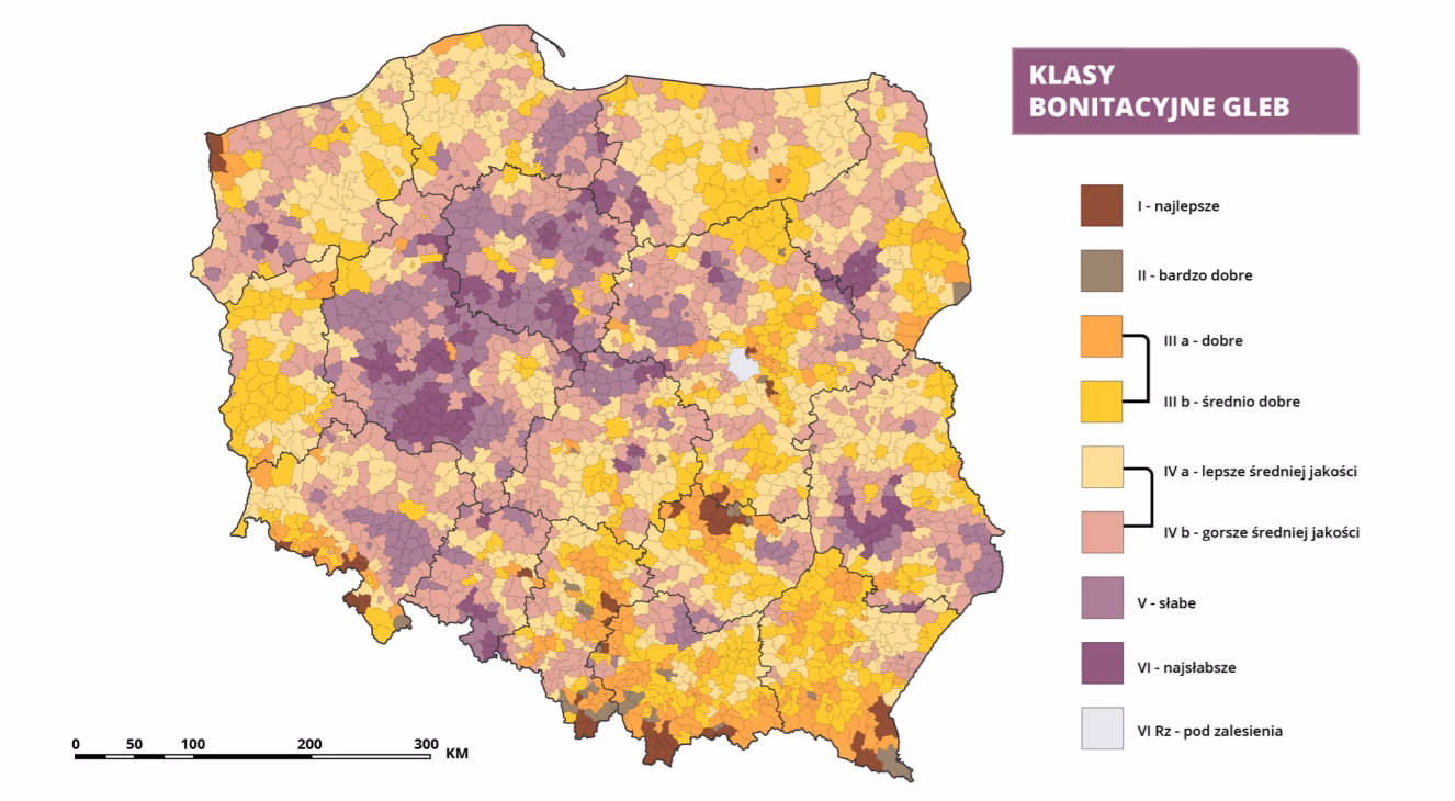 Jakie są klasy ziemi ornej?