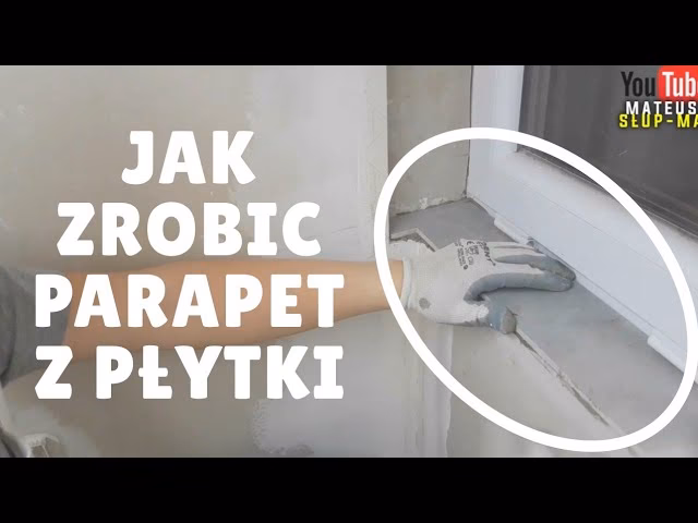 Czym przykleać płytki parapetowe?