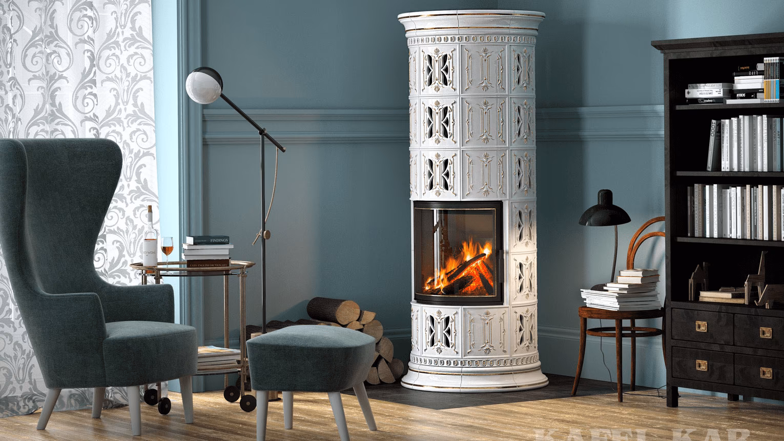 Co lepiej grzeje koza czy kominek?