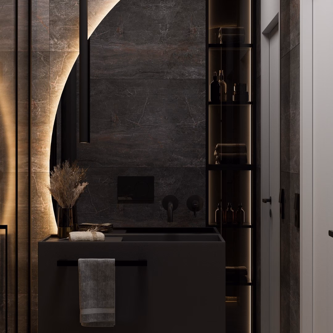 Czy czarny to dobry kolor do małej łazienki?