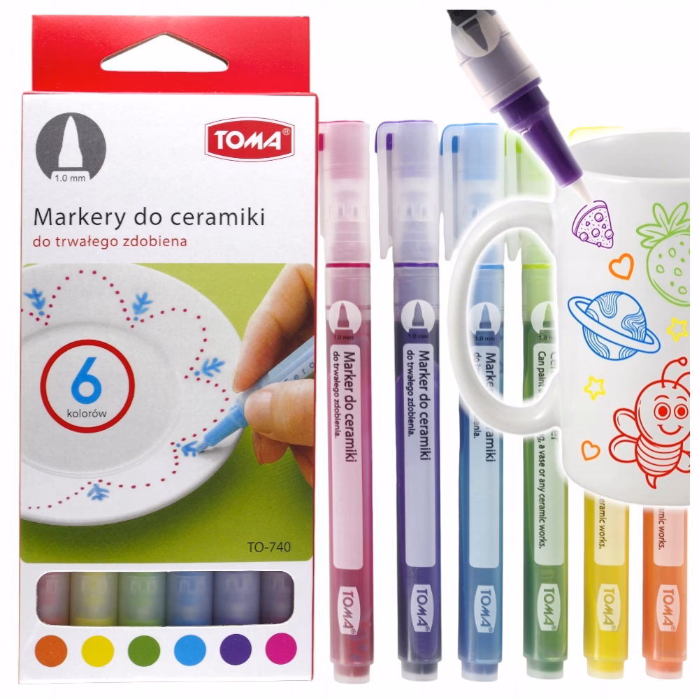 Jak utrwalić marker na ceramice?