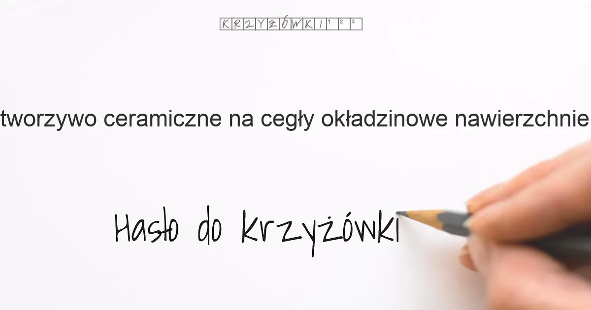 Jaki materiał ceramiczny jest używany do układania nawierzchni dróg?