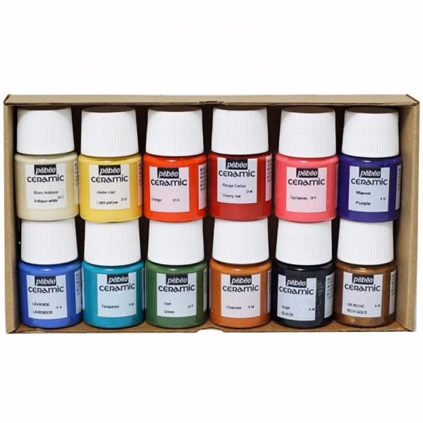 Jakiego rodzaju farby używasz przed wypalaniem ceramiki?